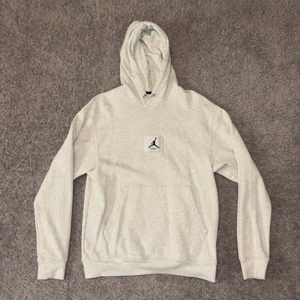 Air Jordan Flight Popover Hoodie Oatmeal Heather